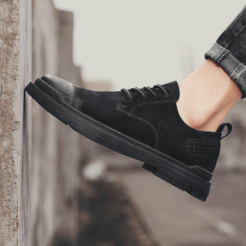 男鞋季天2026年新覆古时尚工作服马丁鞋低帮英国休闲皮鞋0419k