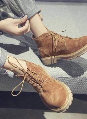 0110r靴子男人的高帮冬季新覆古男人的靴子中顶衬雪工