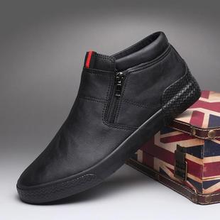 马丁靴加绒加厚保暖鞋 秋冬高帮男鞋 防水板鞋 休闲皮鞋 男1226z 潮鞋