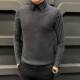2021新款 衬衫 领针织衫 春秋撞色假两件毛衣男修身 潮流男士 商0130r