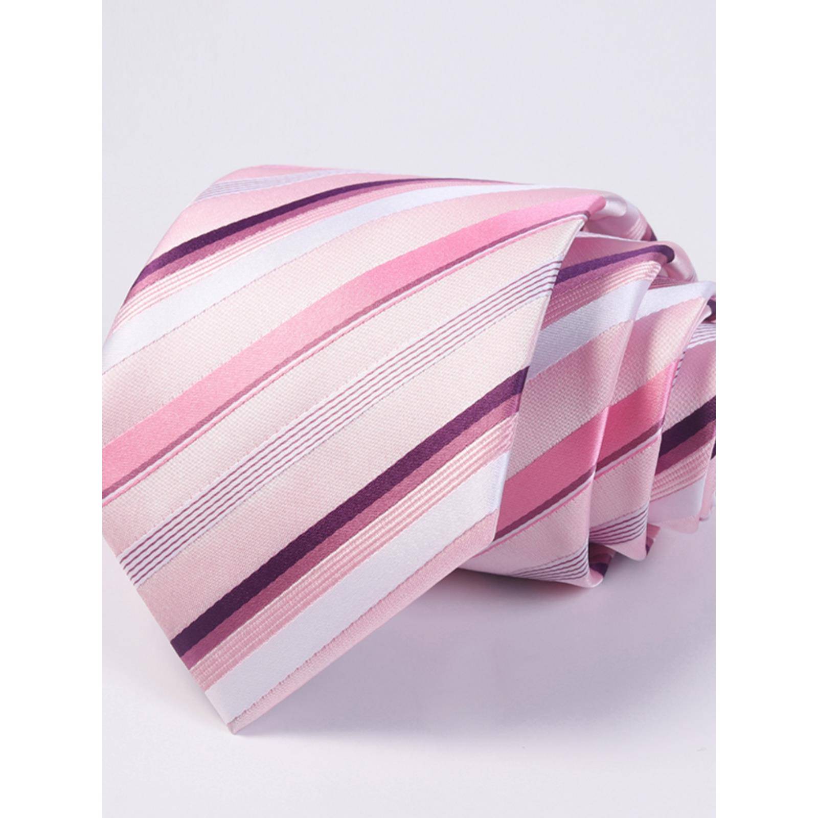 男领带正装8韩版时尚休闲宽粉色条纹商务正装1204k