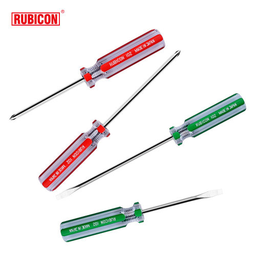 日本罗宾汉RUBICON 102彩条螺丝起子/磁力螺丝起子工具 起子螺丝
