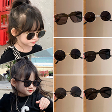 儿童防紫外线黑色墨镜男童女童新款眼镜宝宝男孩小女孩太阳镜眼镜