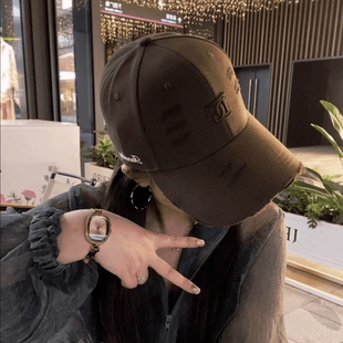 2025新款大头围棒球帽子女加大加深宽檐硬顶潮牌百搭显脸小鸭舌帽