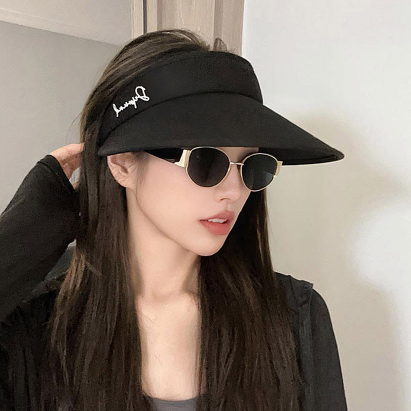 防晒帽子女2026新款夏季防紫外线遮阳帽出游骑行可折叠大檐太阳帽图片
