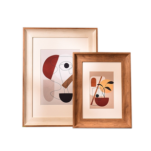 美式复古相框A4a3装裱4K8开16 24 28寸海报拼图画框像架定制挂墙