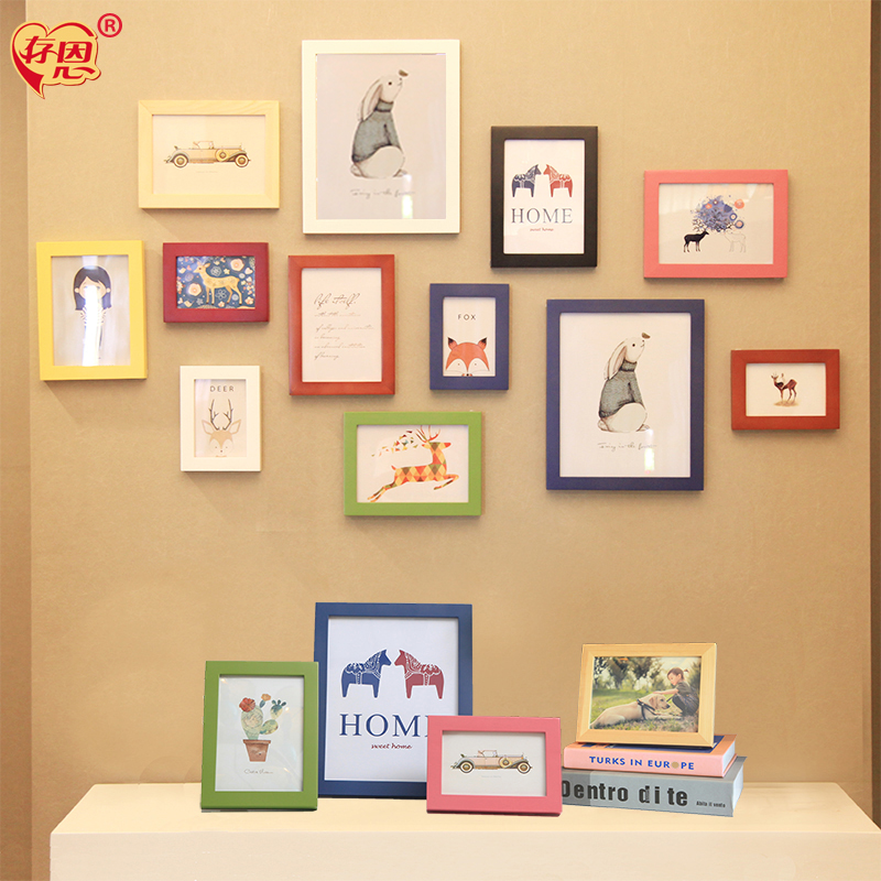 相框真实挂墙摆台10a4简约网红