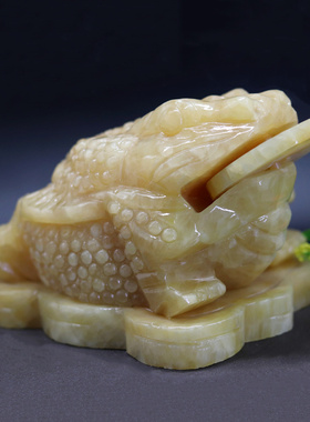 三足金蟾招财摆件店铺装饰工艺品