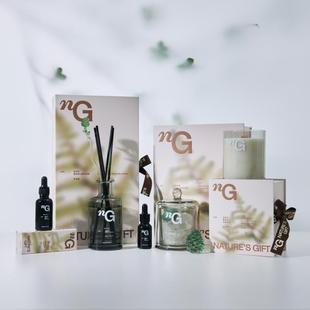 香水 nG纽格芙雾隐青山礼盒晶石 藤条香氛 精油 精油皂礼物 蜡