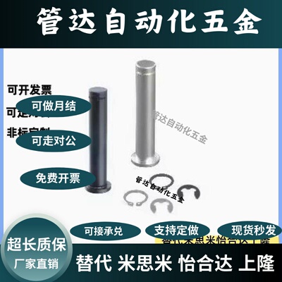 带肩扣环固定型铰链销SHCCG SHCDG3 4 5 6 8 10 12平头带槽销轴