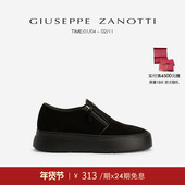 双拉链厚底休闲一脚蹬乐福鞋 ZanottiGZ男士 礼物 Giuseppe
