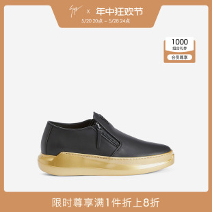 ZanottiGZ男士 Giuseppe FW23秋冬厚底轻便一脚蹬懒人鞋 乐福鞋