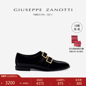 礼物 皮鞋 Giuseppe ZanottiGZ男士 金属扣正装 婚鞋 乐福鞋