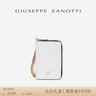 ZanottiGZ女士鳄鱼纹印花拉链手拿包 Giuseppe