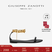 礼物 Giuseppe ZanottiGZ女士露趾平底凉鞋 拖鞋 女鞋