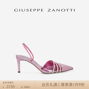 穆勒凉鞋 ZanottiGZ女士水钻尖头高跟鞋 Giuseppe