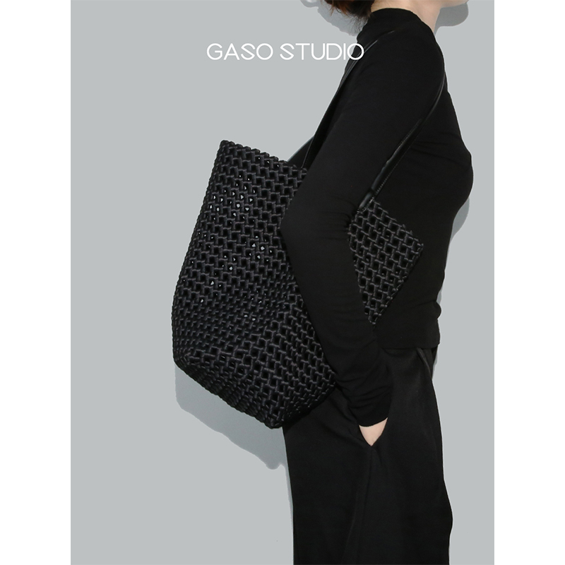GASO手工编织托特包大容量