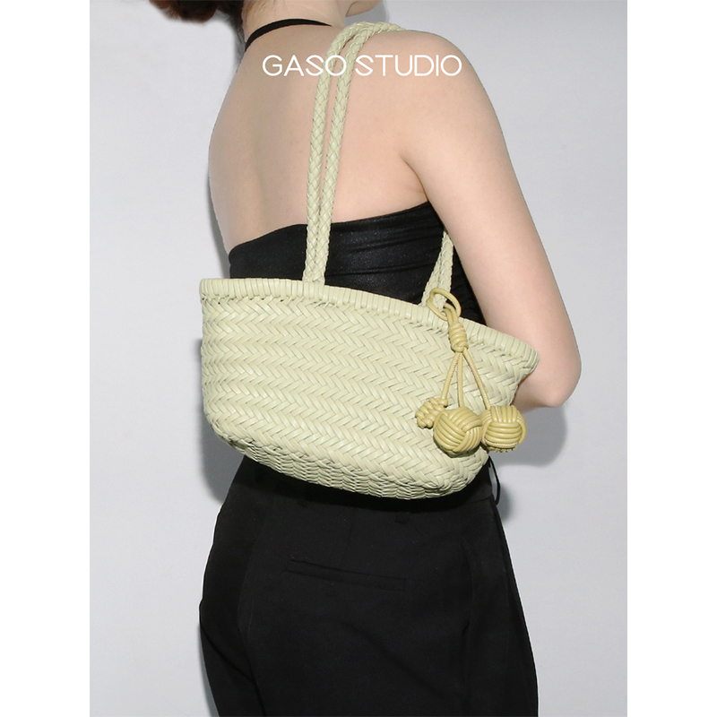 GASO法式复古手工编织包
