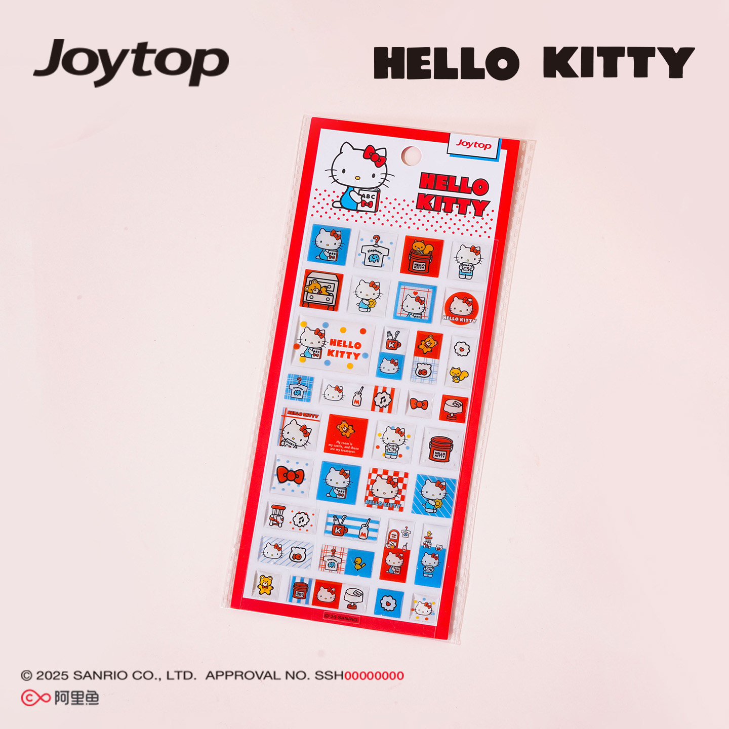 Joytop悦木三丽鸥凯蒂猫方块滴胶贴纸卡通可爱动漫ins风学生手账装饰素材hello kitty贴纸防水手机咕卡贴纸,文具电教/文化用品/商务用品,贴纸/立体贴纸,淘宝优惠券,粉丝福利购,淘宝优惠卷