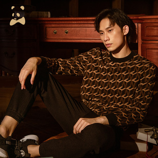 男运动裤 CANUDILO 卡奴迪路束脚松紧腰抽绳休闲长裤