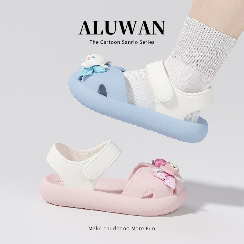 阿鲁丸女童凉鞋夏季外穿2025新款透气防滑三丽鸥可爱儿童沙滩鞋,童鞋/婴儿鞋/亲子鞋,凉鞋,淘宝优惠券,粉丝福利购,淘宝优惠卷