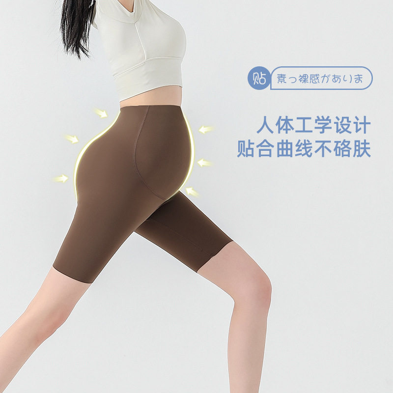 孕妇瑜伽裤短款夏季薄款lulu小个子外穿五分裤大码孕妇打底裤高腰