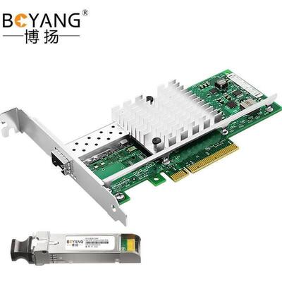 博扬万兆适配器传光口X520-DA1intel82599芯片PCI-E-X520-SR1-D