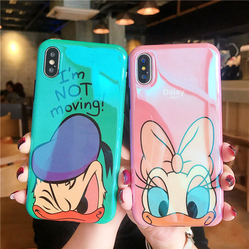 蓝光卡通可爱iPhoneX日韩唐老鸭黛西Xs Max苹果X手机壳iphone8plus全包防摔6s/7p软壳硅胶套xr情侣潮女款在类目 3C数码配件, 手机配件, 手机保护套/壳中 - 来自Buy2taobao.com提供专业的淘宝代购服务