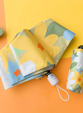 唯美复古油画伞晴雨两用全自动太阳伞女夏防晒结实日系遮阳伞抗风