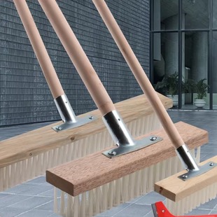 长柄尼龙中硬毛清洁地板刷仿鬃软毛地板刷棕毛实木地板刷硬钢丝刷