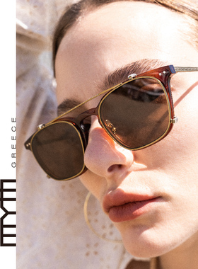 希腊新潮旅行者一镜两用太阳镜潮酷双前圈太阳眼镜高级墨镜MS2105