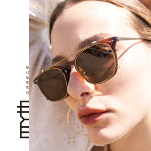 希腊新潮旅行者一镜两用太阳镜潮酷双前圈太阳眼镜高级墨镜MS2105