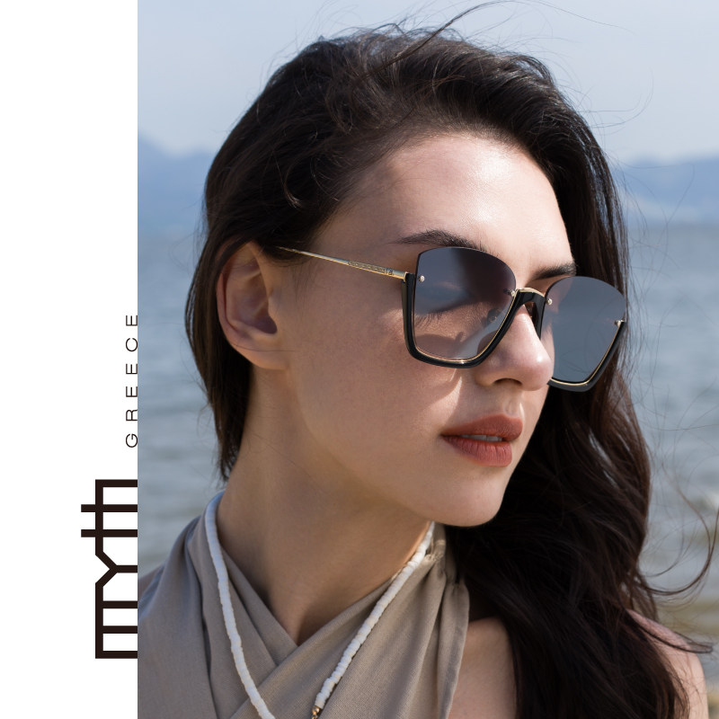 MYTH潮流新风半框墨镜天圆地方EOS创意高级百搭太阳眼镜MS2