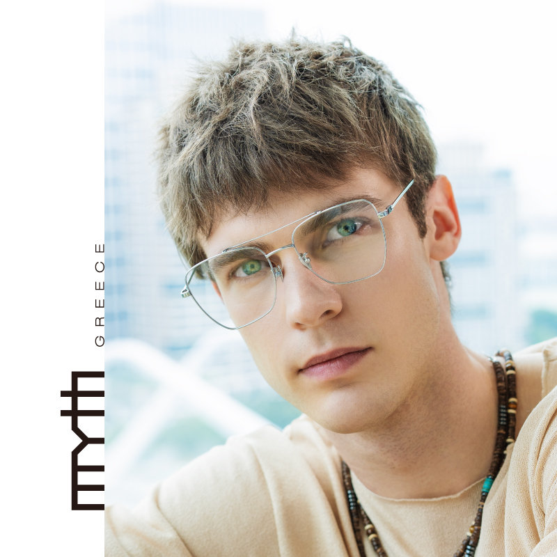 MYTH纯钛双梁飞行员眼镜超薄镜片