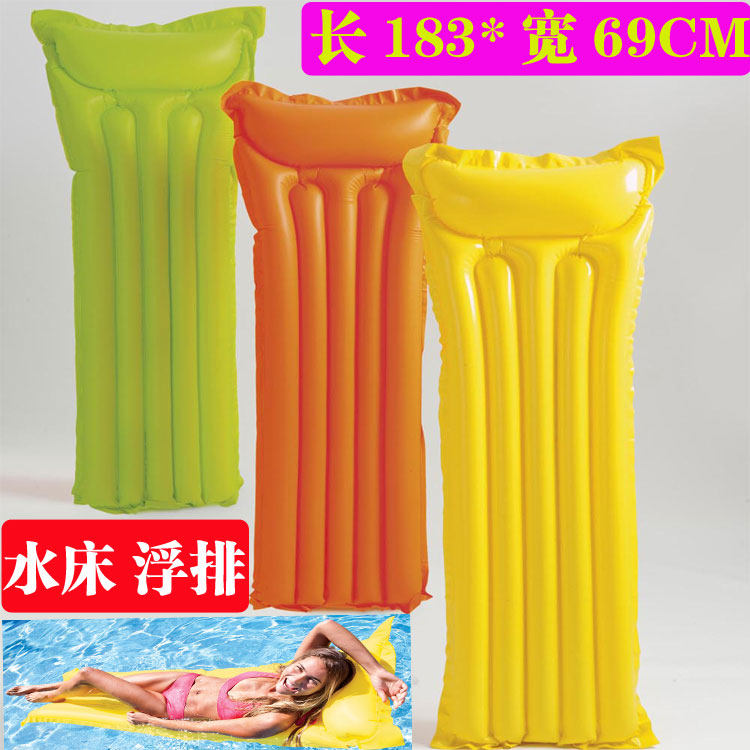 正品 5管浮排 183*69cm承重80公斤水上浮床漂流浮筏赠送打气筒_虎窝淘