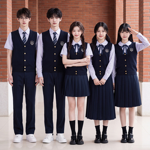 泰式校服泰国jk制服高初中生日系学院风运动会班服套装合唱演出服