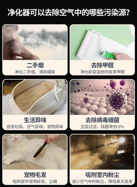 智选720空气净化器负离子1i除甲醛除雾霾除菌PM2.5过滤