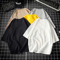 Short sleeve t-shirt men's fashion brand loose and simple Korean versatile style fashion super hot port style half sleeve