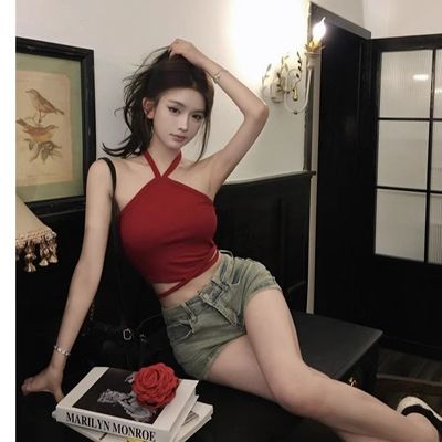 纯欲交叉小吊带背心女内搭