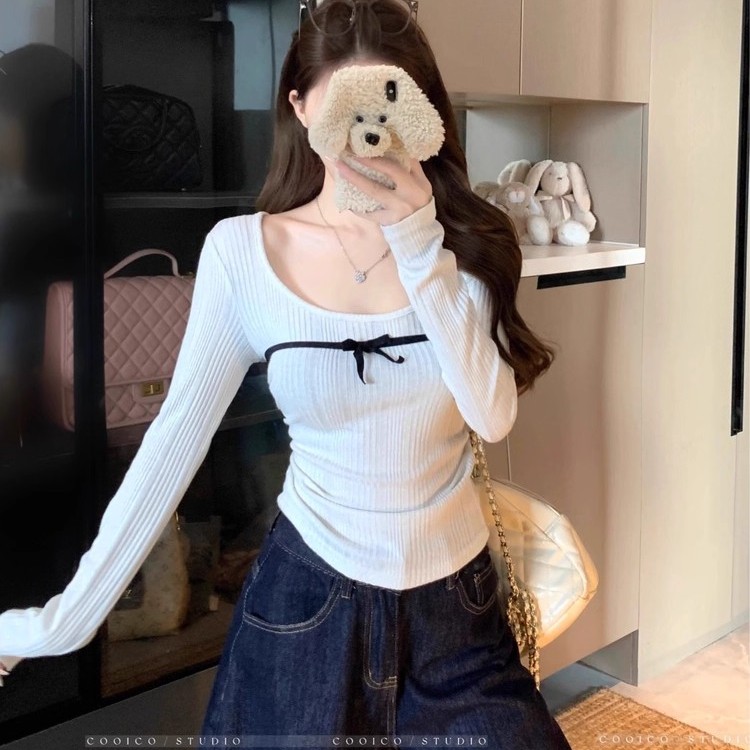 内搭修身显瘦性感打底衫上衣