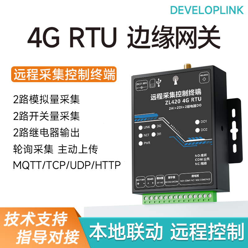 4G物联网RTU开关模拟量采集网络继电器Modbus远程传输控制ZL420,电子元器件市场,GSM/GPRS/3G/4G模块,淘宝优惠券,粉丝福利购,淘宝优惠卷