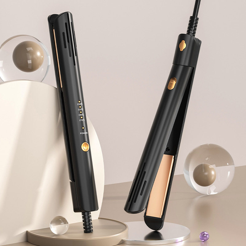 直发器卷发棒直卷两用夹板烫发器刘海内扣小型直发夹跨境