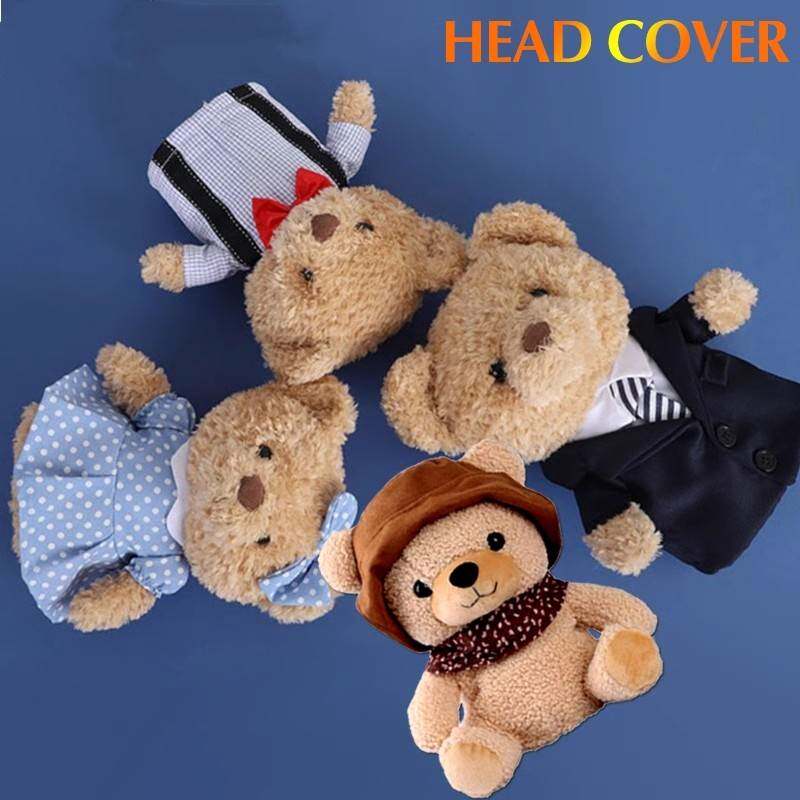 韩国高尔夫球杆套小熊杆头保护杆头套卡通公仔毛绒木杆球道木杆套