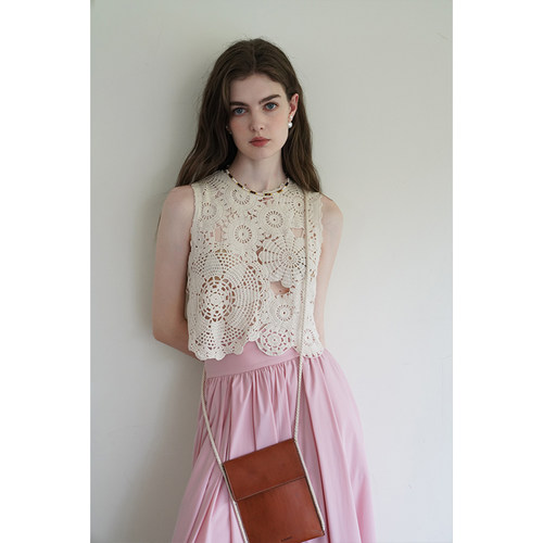 miorastudio花朵钩花镂空背心