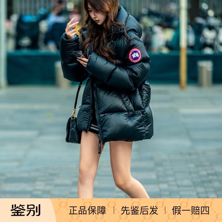 加拿大鹅男女同款连帽厚款羽绒服