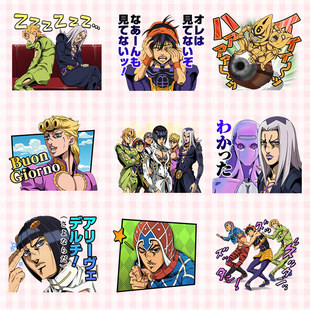 奇妙冒险黄金之风茸茸布姐 JOJO 笔记本手机壳IPAD防水贴纸贴画