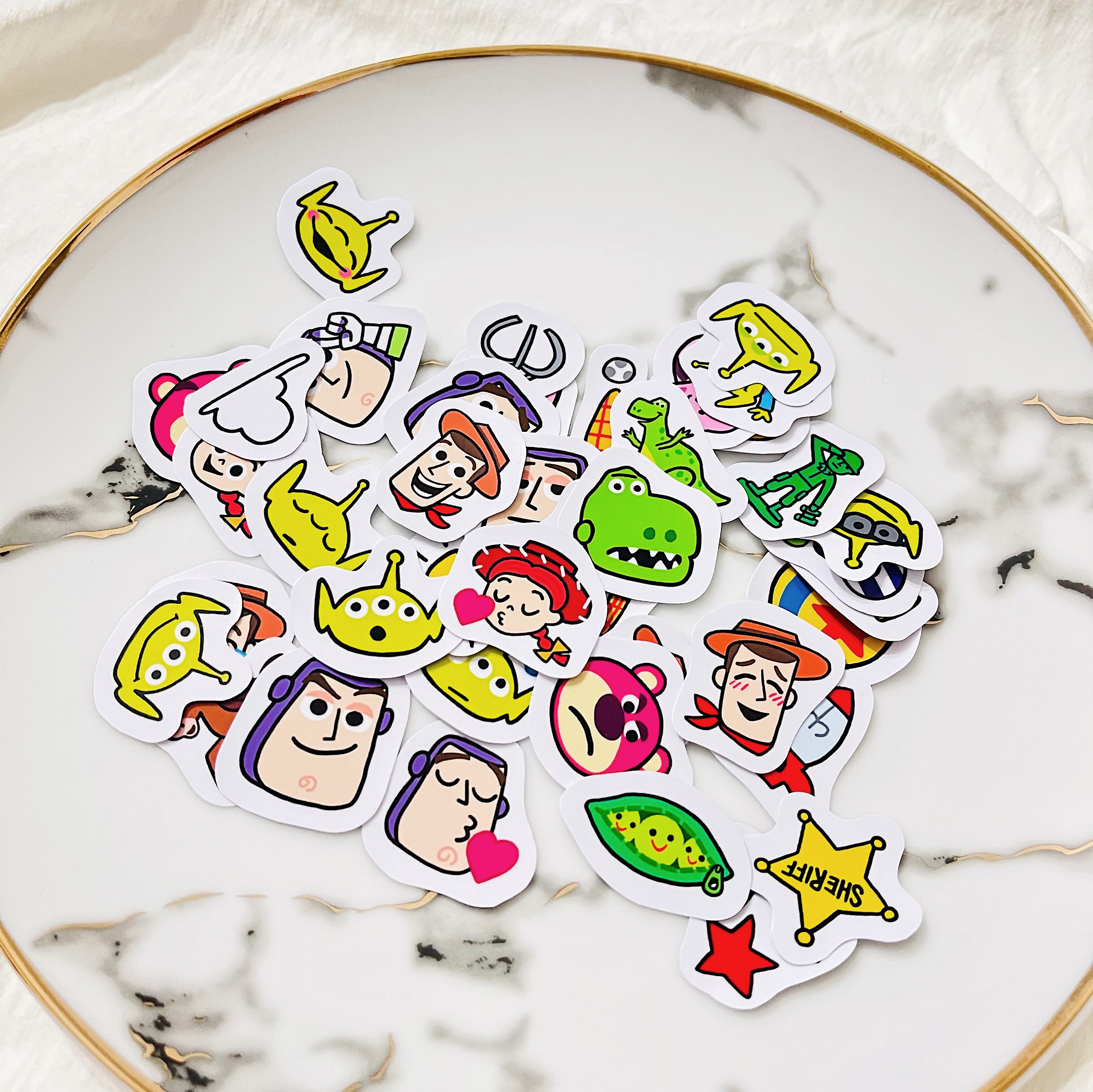 可爱玩具总动员 三眼仔巴斯光年 手帐周边防水贴纸第四发 40枚