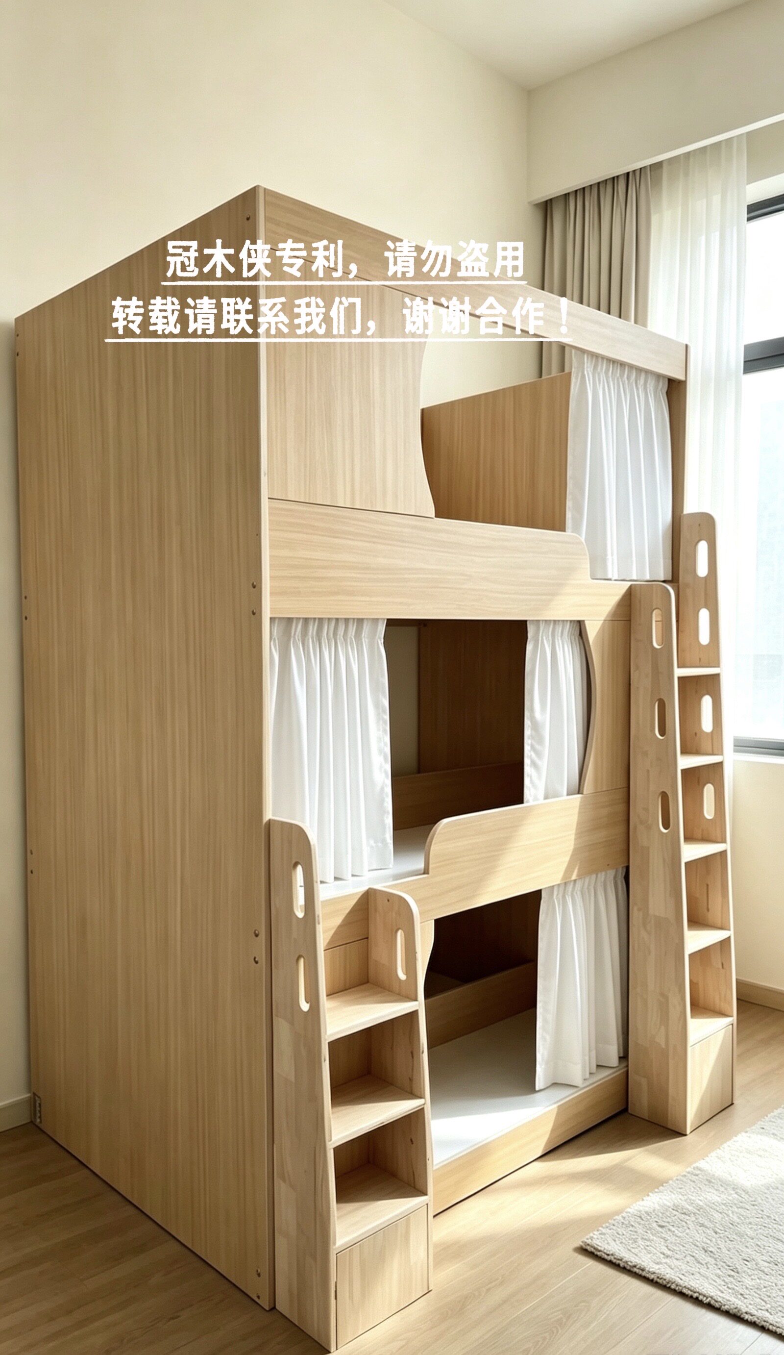三层太空舱床电竞酒店上下床宿舍青年旅社员工双层高低板式公寓床图片