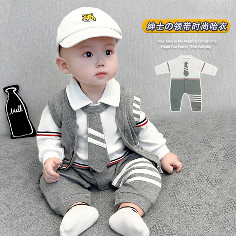 【新款上市】婴儿连体衣纯棉哈衣