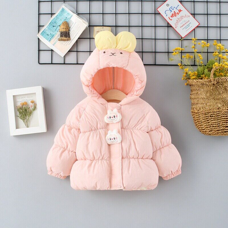 2025新款加绒加厚中长款女孩棉服